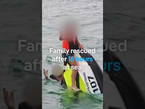 Family rescued after 16 hours at sea | DW News