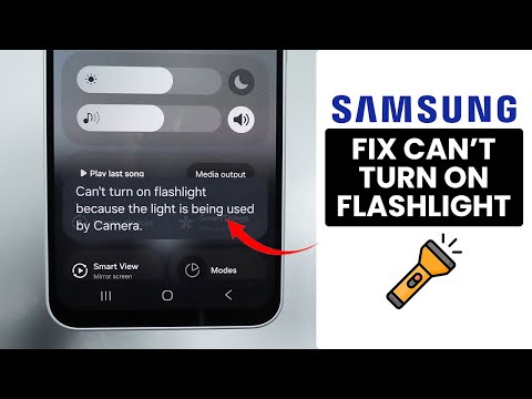 Samsung Phone: Fix Can't Turn On Flashlight Because Light Used by Other App