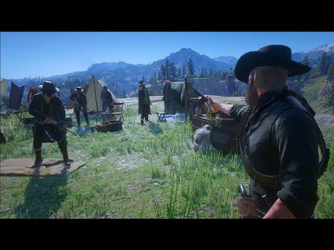 Red Dead Redemption 2 - random outfit QuickDraws & Brutal Combat | Pc Gameplay (No Deadeye)