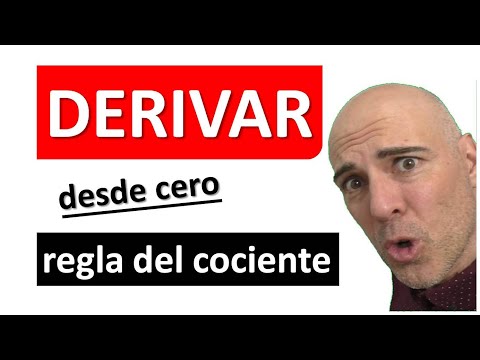 APRENDER A DERIVAR DESDE CERO. Regla del cociente