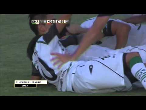 Gol de Denning. San Martín 1 Newell's 0. Fecha 1. Torneo Transición 2016