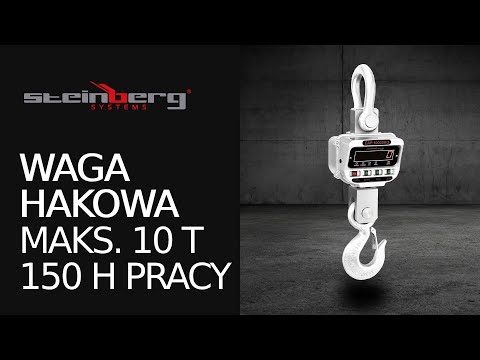 Video - Waga hakowa - 10000 kg / 2 kg - LED - pilot
