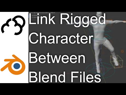 Link Character Rig from one Blender file to Another Tutorial