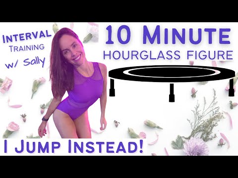 10 Min | Interval HOURGLASS Workout | Cellerciser Rebounder Full Body Low Impact Resistance Training