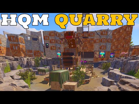 RUST - DEFENDING HQM QUARRY AGAINST THE BIGGEST GROUP ON THE SERVER
