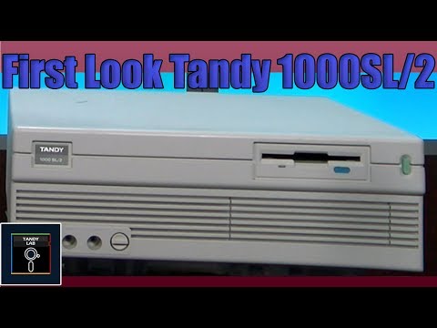 Tandy 1000 SL/2 First Look - Tandy Lab!