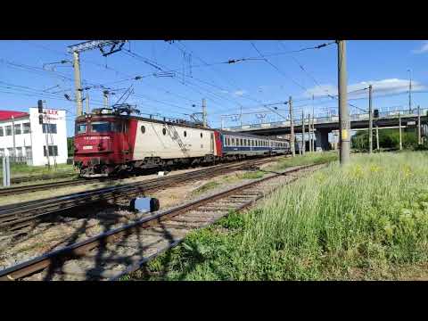 Tren IR1763 Iasi - Timisoara Nord intra in statia  Suceava cu EA878 - 26.05.2022