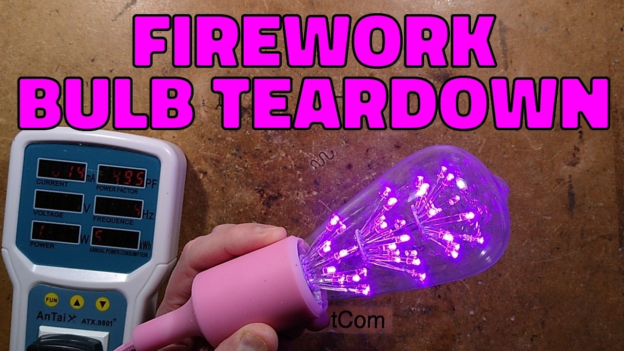 Teardown of a "firework" bulb - with schematic