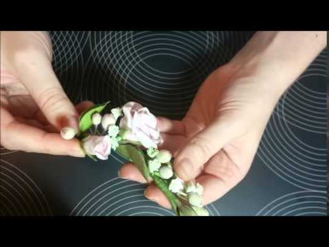 Polymer clay flowers demonstration