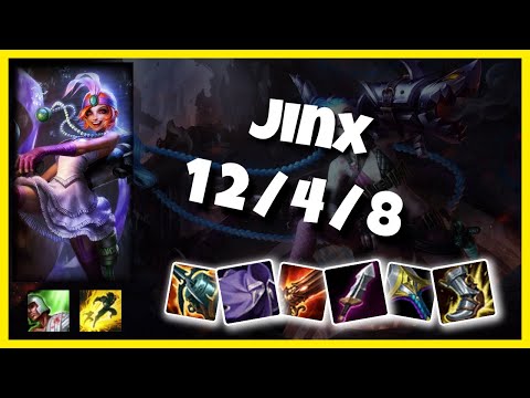 Jinx Gameplay Challenger Replay S11 - 11.3 Bot Lane (12/4/8) - KOREAN