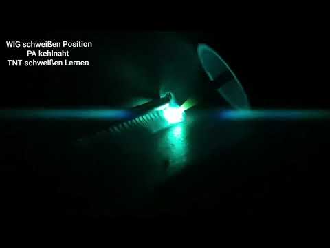 WIG schweißen Position PA Kehlnaht تعلم اللحام من الصفر أرغون