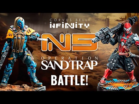 Infinity N5 Operation: Sandtrap Battle Report! PanOceania Vs JSA | Infinity N5 Week