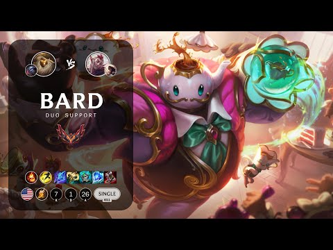 Bard Support vs Rakan - NA Grandmaster Patch 13.15