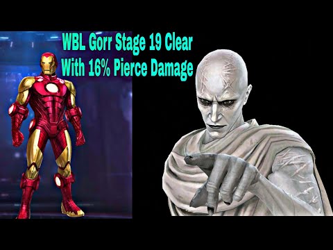 How To Win WBL Gorr Stage 19 With Iron Man T4 And 16% Pierce Damage - Marvel Future Fight