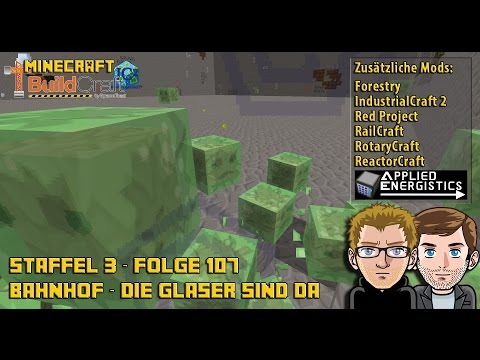 Let´s Play Buildcraft [HD]+] S03E107 - Bahnhof - Die glaser sind da