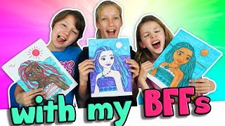 3 MARKER CHALLENGE w/ my BFFs!!!