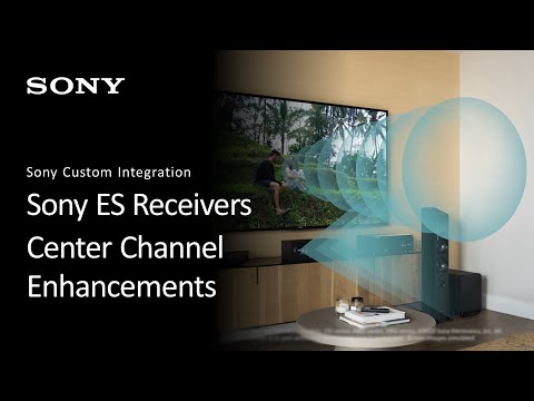 Sony ES Receiver Center Channel Enhancement Walkthrough