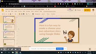 How to Create a Choose Your Own Adventure Story using Google Slides