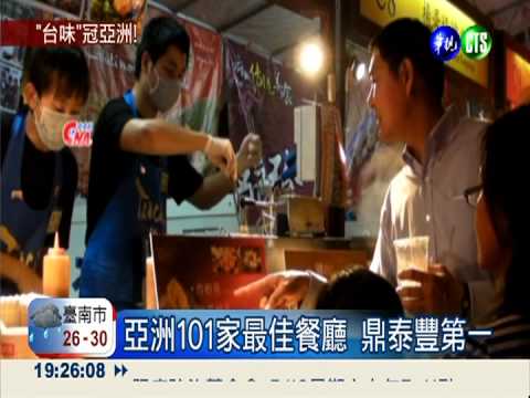 亞洲最佳餐廳 鼎泰豐稱霸王!