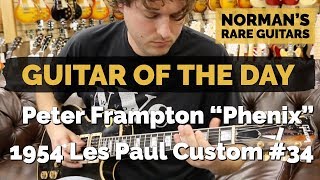 Video thumbnail for Guitar of the Day: Peter Frampton "Phenix" Gibson 1954 Les Paul Custom #34 | Norman's Rare Guitars by Normans Rare Guitars