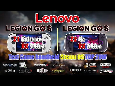 Lenovo Legion Go S Z1 Extreme & Z2 Go: 1080p Gaming Test | 15 Games, Steam OS, 20W TDP Benchmarks