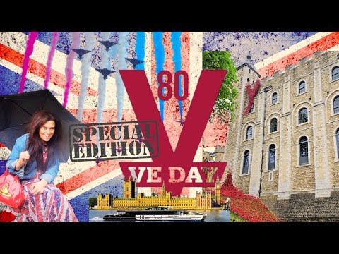 VE Day 80 in London! The Flypast, A River Cruise & Poppies at the Tower of London!