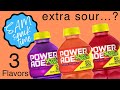 Trying All 3 POWERADE Xtra Sour Flavors