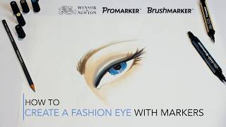 How to create a fashion eye with ProMarkers & BrushMarkers