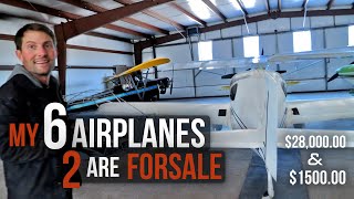 Showing all the Airplanes I own. PLUS - The time I PUNCTURED a hole in my wing at Burning Man.