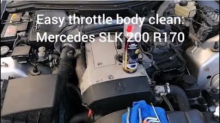 Throttle body clean on your car (EASY!) Mercedes SLK 200 R170 1999