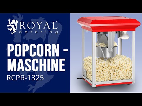 Video - Popcornmaschine rot - 8 oz