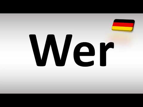 How to Pronounce Wer