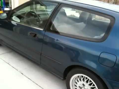 Honda civic eg hatch on Eibach springs