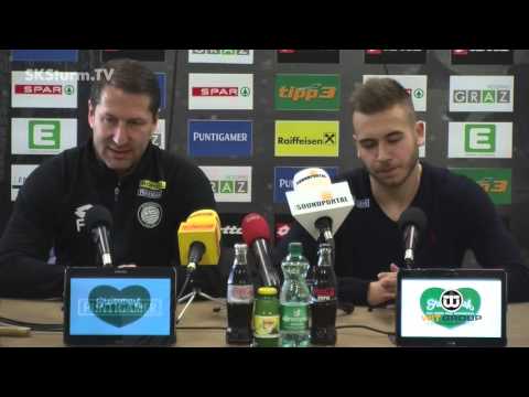 SK Sturm: Mediabriefing vor SV Mattersburg (26. Runde 2015/16)