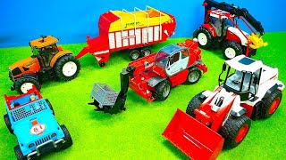 Spielzeugautos für Kinder, Bagger, Traktoren, Müllauto, Kipper, Bruder, Unboxing