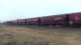 preview picture of video 'BNSF Mixed Freight With 3 Unexpecteds'