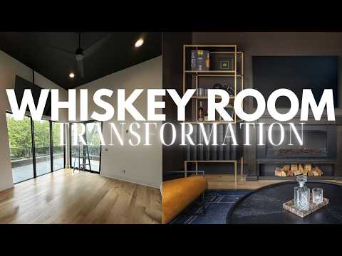Moody Whiskey Room Transformation | Cozy Luxury Bar ... trailer