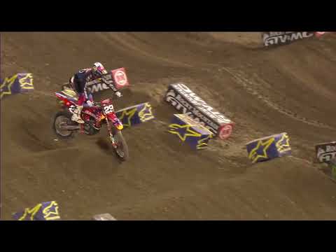 Michael Mosiman goes down in A3 Supercross