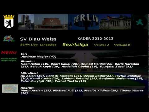 SV Blau Weiss Kader 2012-2013 Bezirksliga 2. Abteilung