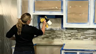 How to Paint Kitchen Cabinets with a Paint Sprayer