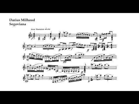Darius Milhaud. Segoviana