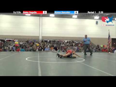 FILA Junior 55 kg / 121.25 lbs. - Haley Augello vs. Alyssa Gonzalez