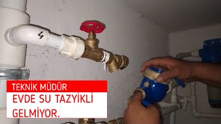 evde su neden az akar. sonunda tıkalı olan kısım çok ilginç. teknik video