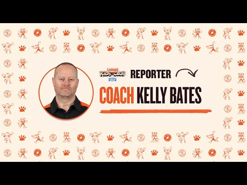 BC Lions Kids Club Reporters interview OL coach Kelly Bates