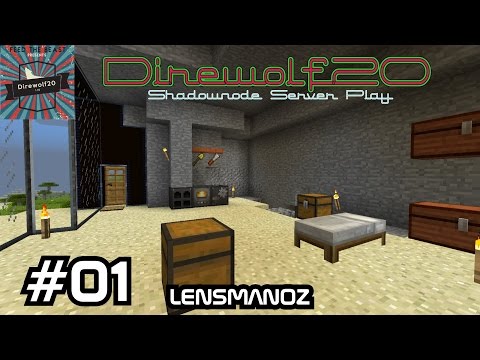 Minecraft 1.10.2 - Direwolf20 Pack - Ep 1 - Shadownode Public Server