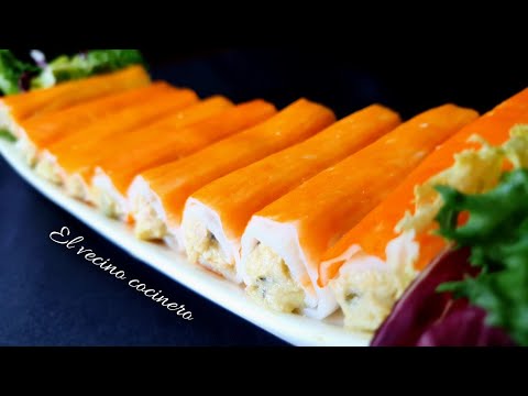 Palitos de cangrejo o SURIMI rellenos 😋