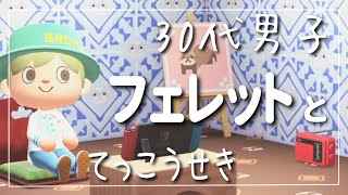 【あつ森】フェレットの森とてっこうせき集め【無人島VLOG】