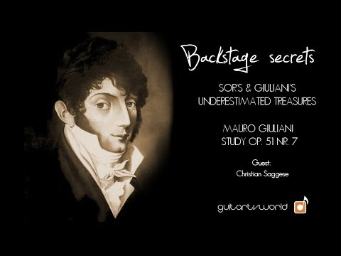 Backstage secrets: Christian Saggese plays Giuliani's Study Op 51 No 7