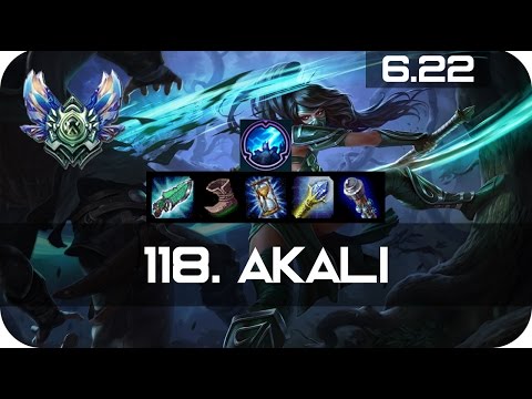 Akali Mid vs Ezreal Diamond Preseason 7 Season 7 s7 Patch 6.22 2017 Gameplay Guide Build