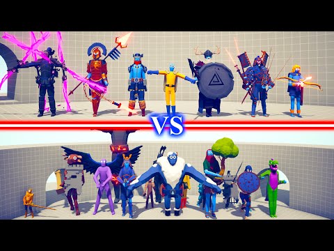HIDDEN UNITS TEAM vs GIANTS TEAM - Totally Accurate Battle Simulator TABS